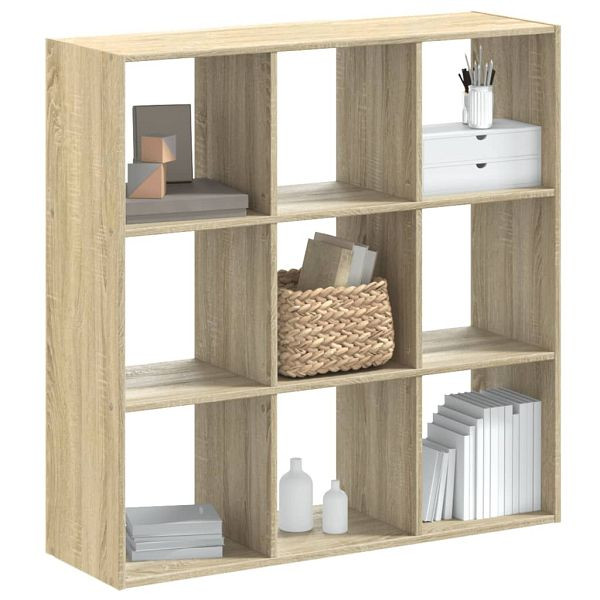 vidaXL Bücherregal Sonoma-Eiche 102x32x102 cm Holzwerkstoff, 852818