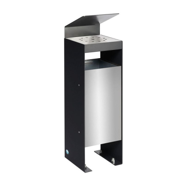 STEIN HGS Abfallsammler/Ascher Q 25, Abfallsammler/Ascher Q 25 mit Schrägdach, 82040.0002
