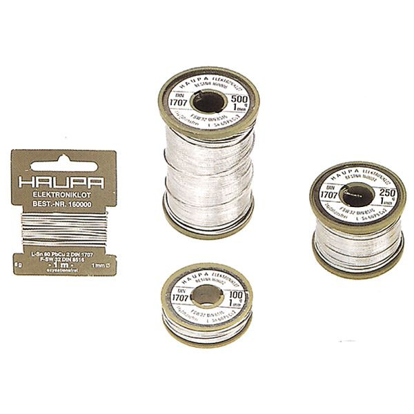 Haupa Elektroniklot Sn 60% 1 mm, 1.1.3.B (F-SW32), 9 g, 160000