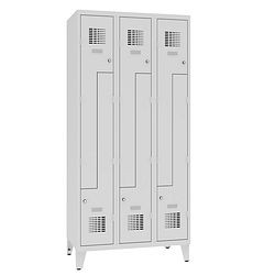 Eurobox Z-Spind, 3 Abteile 6 Fächer mit Füßen, 300 mm, 0401-030302