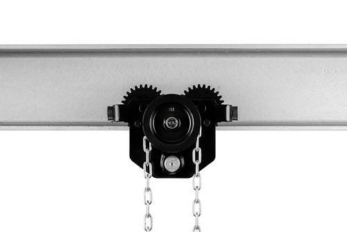 PLANETA Haspelkettenfahrwerk GTS 0,5, Tragfähigkeit 500 kg, Flanschbreite 50 - 220 mm, 306806