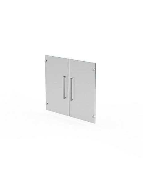 Kerkmann Vorbautüren aus satiniertem Glas, 2 OH, fresh, B 760 x T 4 x H 700 mm, Glas, 13455682