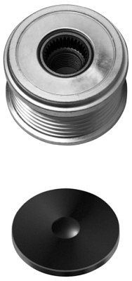 HELLA Generatorfreilauf, Gewindemaß: M16x1,5, Anzahl der Rillen: 6, mit Kappe, 9XU 358 038-351