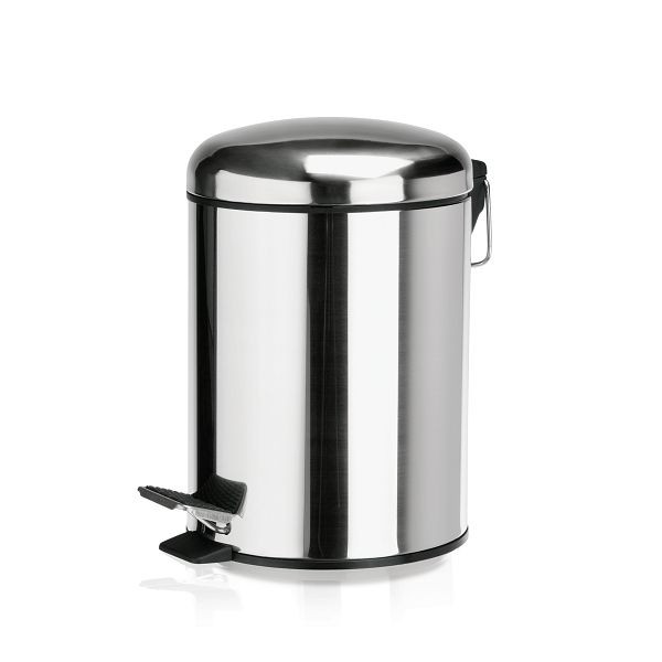 WAS Treteimer mit Fußpedal, 3,0 Liter, Edelstahl, 1121030