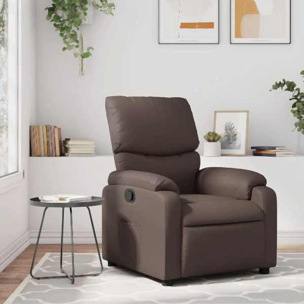 vidaXL Relaxsessel Braun Kunstleder, Füllung: Schaumstoff, 373436