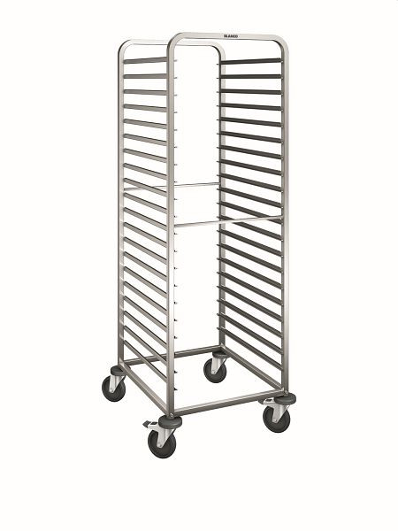 B.PRO RWR 161-20 Regalwagen aus rostfreiem Edelstahl mit stahlverzinkten Rollen, 568498