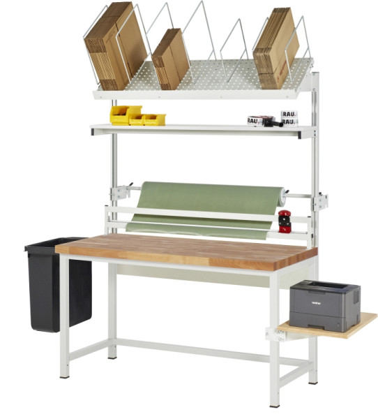 RAU Packtisch Komplettset 04, WB-8000, B1500 x T700, B-Platte, 03-8000-1-157B4H-VP04.12
