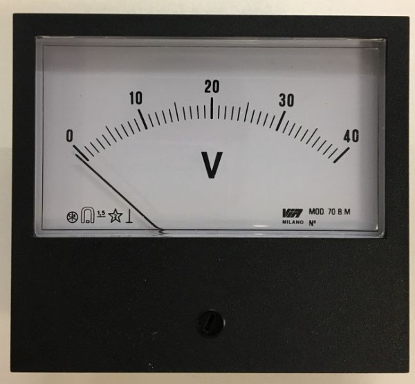 ELMAG Voltmeter 0-40 V 95x85mm für EUROSTART 1300/2000, 9505357