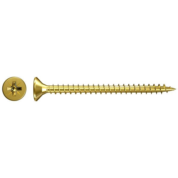 Fischer Classic-Fast II 3,0x30 Senkkopf gelbverzinkt Vollgewinde PZ, VE: 1000 Stück, 551065