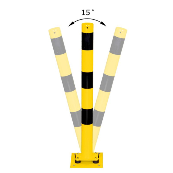 Stein HGS Absperrpfosten -Bollard- Ø 76 mm allseitig neigbar, 2 Ösen (180°), 476npbg-2