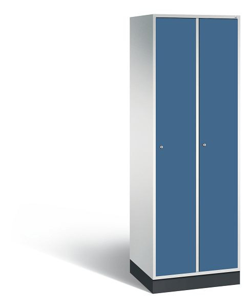 C+P Spind Intro, 2 Abteile, H1950xB620xT490 mm, Grau/Fernblau, 8170-201 S10071