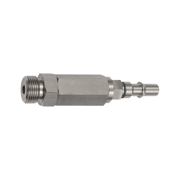 Riegler Unverwechselbarer Nippel NW 6, ISO 6150 C, RSV, G 1/4 AG, gelb, 141907
