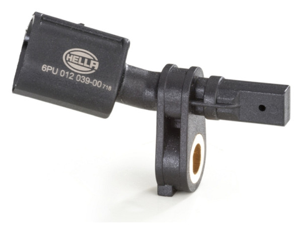 HELLA Sensor, Raddrehzahl, 12V, 2-polig, Vorderachse rechts, ohne Kabel, 6PU 012 039-001
