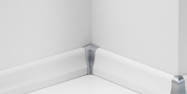 Parador Innenecken Typ 2 für Sockelleisten SL 4, Alu-Optik, 2 Stück, 341515