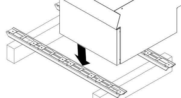ZANUSSI Unterstützungsträger, für Füße oder Rollen, EVO 700 und EVO 900, Breite in mm: 2000, 406206370