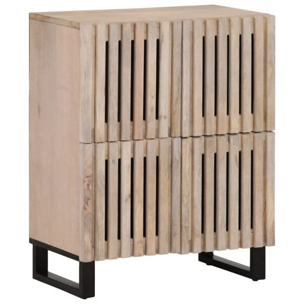 vidaXL Sideboard 60x34x75 cm Massivholz Mango, robust, 377567