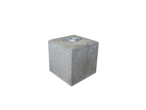 Schake Betonklotz mit Bodenhülse mit Feststellvorrichtung, für Rohre d=76mm, 3F176