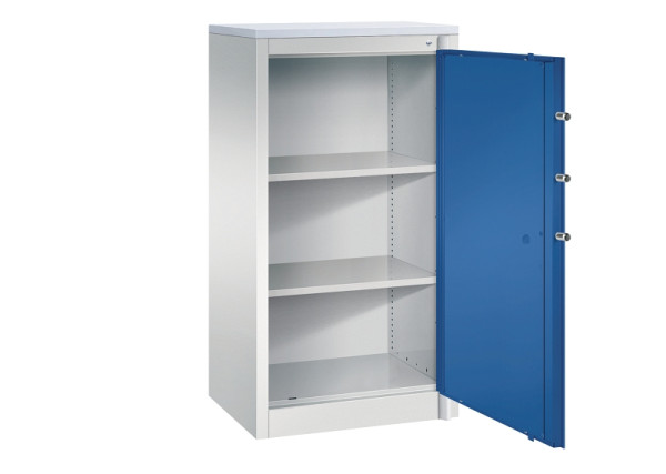 C+P Feuerschutzschrank Certos, H1226xB650xT500mm, 7035/5010, 1160-000 S10250