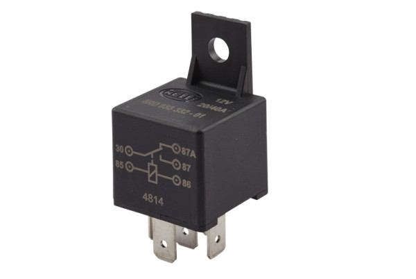 HELLA Relais, Arbeitsstrom, 12V, 5-polig, Wechsler, mit Halter, 4RD 933 332-011