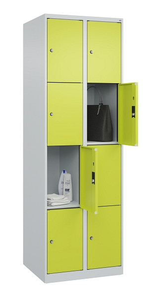 C+P Schließfachschrank Evolo PLUS, 8 Fächer, 1850x600x500mm, 7035/0024, 049000-204 S10015