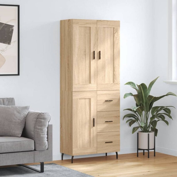 vidaXL Highboard Sonoma-Eiche 69,5x34x180 cm Holzwerkstoff, 3200020