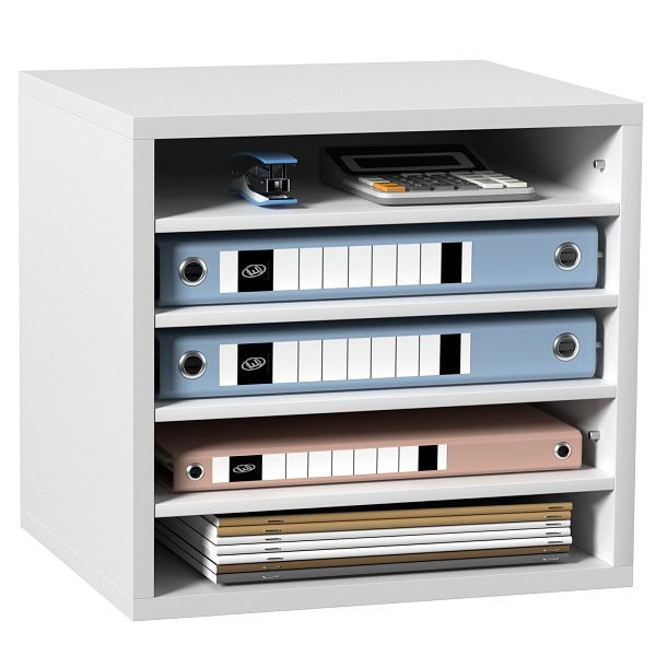 VEVOR 355 x 305 x 330 mm Briefablage Schreibtisch Organizer, 2,3–5,6 cm Einstellbar A4 Stapelbar Quer, Papierablage, weiß, MZWJZLFPJBHB5N7SSV0