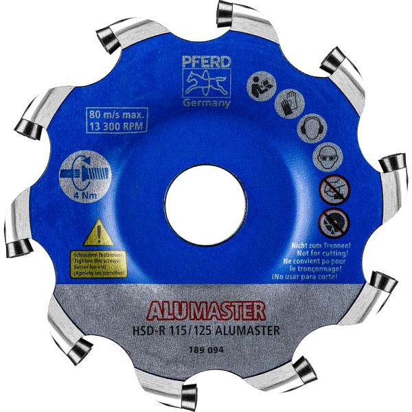 Pferd High Speed Disc ALUMASTER HICOAT HSD-R 115/125 ALUMASTER HICOAT, 22000021