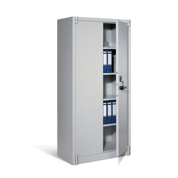 C+P Feuerschutzschrank Certos, H1950xB930xT500mm, Farbe: Lichtgrau, Klinkengriff, 5 OH, 1170-00 S10000