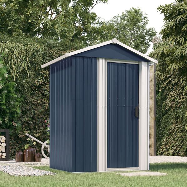 vidaXL Geräteschuppen Anthrazit 126x97,5x177 cm Verzinkter Stahl, 316235