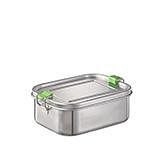 APS Lunchbox, 18,5 x 13,5 cm, Höhe: 6,5 cm, 18/8 Edelstahl, innen poliert, außen mattiert, 66900