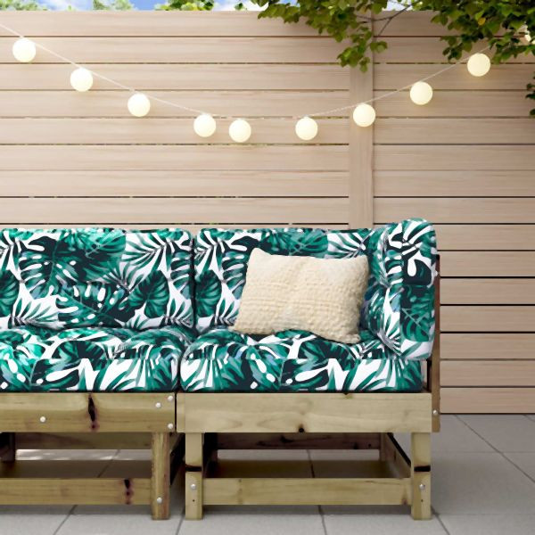 vidaXL Garten-Ecksofa Imprägniertes Kiefernholz, 825372