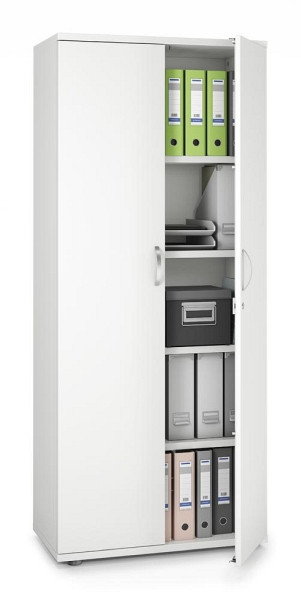Deskin Flügeltürenschrank MULTI M pro, Dekor: Weiß, BxHxT: 800 x 1890 x 420 mm, 256537