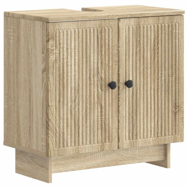 vidaXL 3-teiliges Badezimmer-Schranksystem EDE Sonoma-Eiche, 3417416