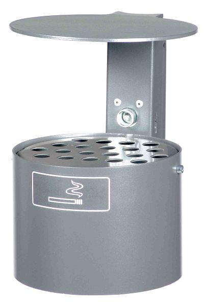 Schake Rundascher mit Dach zur Wand- + Pfostenbefestigung, feuerverzinkt, ohne Standpfosten, 4067