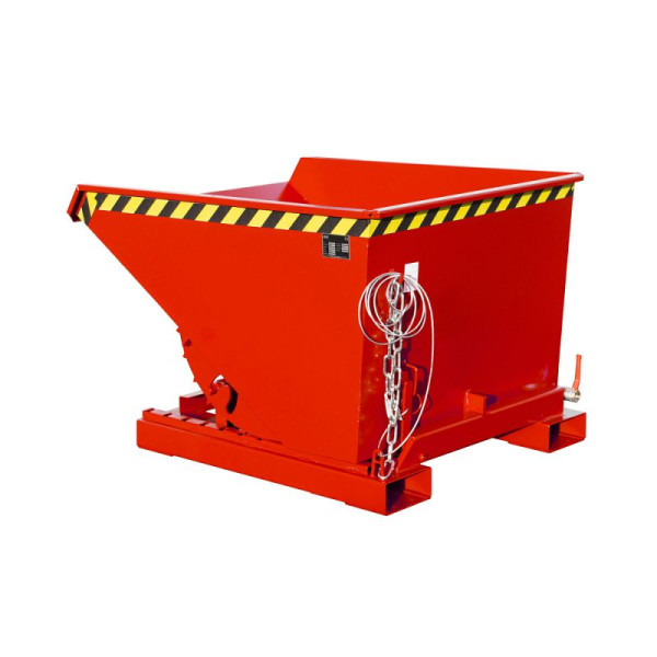 STEIN HGS Späne-Kippbehälter EXPO-E, RAL 3000 feuerrot, 0.60 m³, 1000 kg, 79398.0026