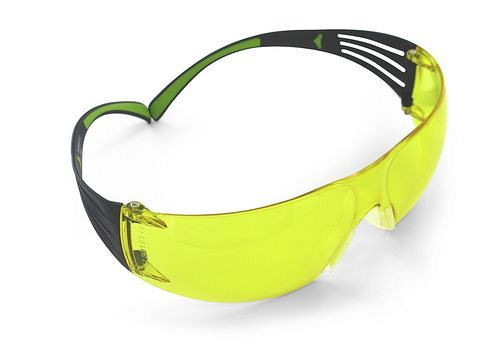 3M Schutzbrille SecureFit 400, gelb, Polycarbonat-Scheibe, SF403AF, 259-077
