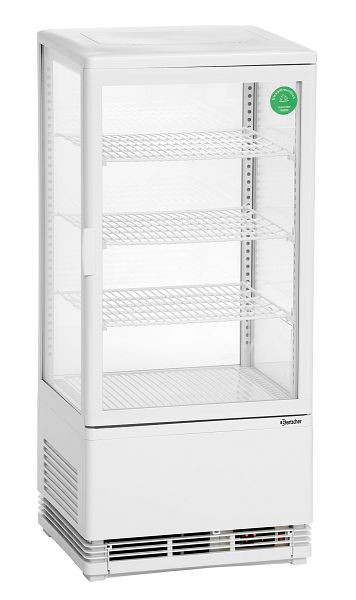 Bartscher Mini-Kühlvitrine 78 l, weiß, 700578G, 4015613635071