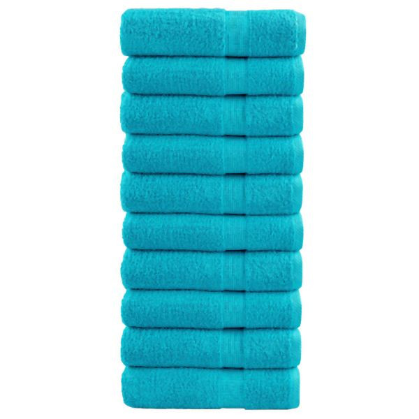 vidaXL Premium-Handtücher SOLUND 10 Stk. Türkis 50x100 cm 600 g/m², 137451