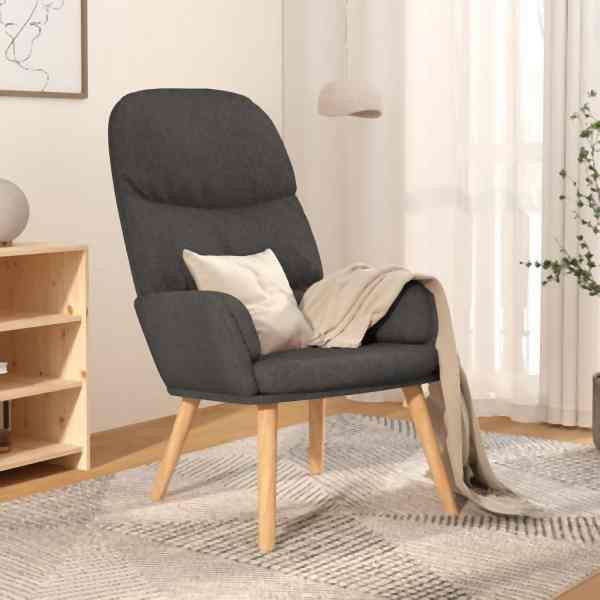 vidaXL Relaxsessel Dunkelgrau Stoff, Füllung: Schaumstoff, 340991