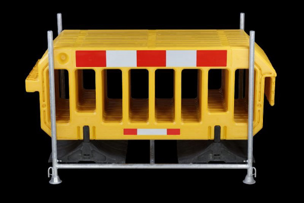 CRASH STOP Set Lager- und Transportgestell mit gelben Absperrgittern, VE-LTG-20002