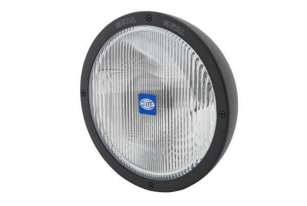 HELLA Halogen-Nebelscheinwerfer, Luminator Metal, 24/12V, rund, Anbau/Bügelbefestigung, ECE-R19, gemustert, transparent, rechts/links, 1N8 007 560-031