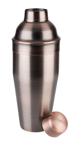 APS Shaker -CLASSIC-, Ø 9 cm, Höhe: 23 cm, 0,7 Liter, Edelstahl, Antik-Kupfer-Look, 93326