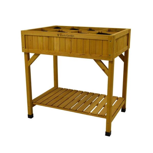 NOOR Kräuterhochbeet 78 x 58 x 80cm VegTrug Farbe: natur, 1056