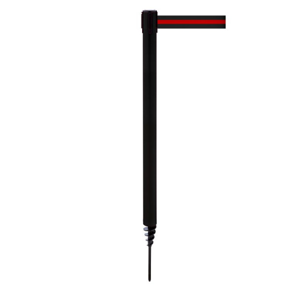 Stein HGS Personenleitsystem -P-Line Outside-, schwarz, schwarz/rot/schwarz waagerecht (gestreift), mit Gurtendstück (Standard), 37689-0601