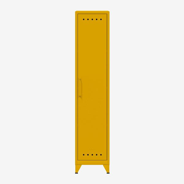 Bisley Fern Locker Garderobenschrank mit Kleiderstange und Hutfachboden, sunflower (642), FERLOC642