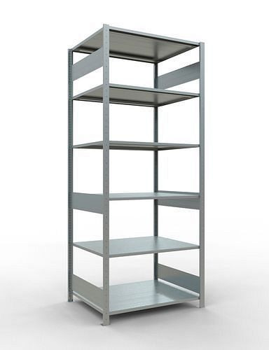 Schulte Fachbodenregal, Grundfeld, 6 Lagerebenen, Fachlast 150 kg, 1060 x 836 x 2500 mm, 278805