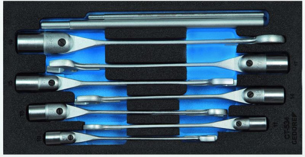 GEDORE CT-Einlage mit Sortiment, Maul-Steckschlüssel-Satz, CT, 2309076