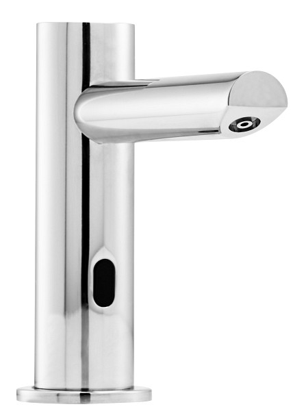 Benkiser Metrix Seifenspender Elektronik Waschtisch-Seifenspender für Batteriebetrieb, inkl. 1L Flasche & -halterung, 1991010