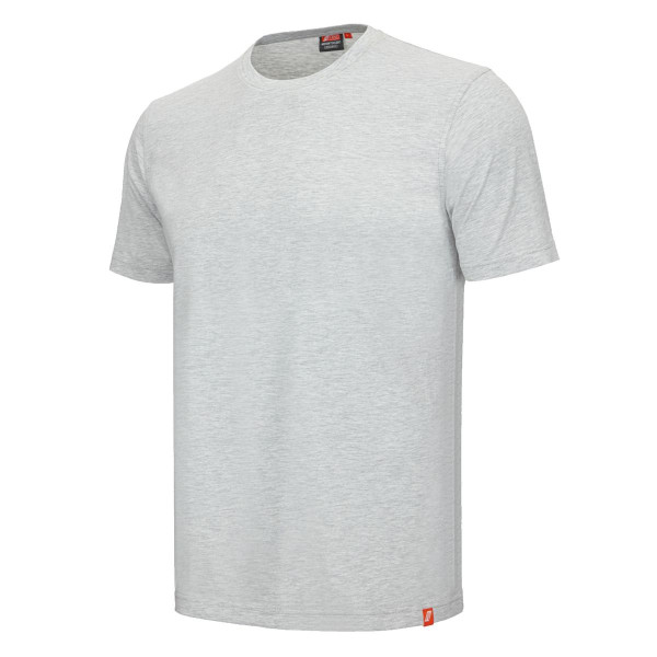 NITRAS MOTION TEX LIGHT, T-Shirt, vorgewaschen, Rundhals, Nackenband, 100% Baumwolle, 160 g/qm, Größe: XS, Farbe: hellgrau, VE: 20 Stück, 7005-1300-XS