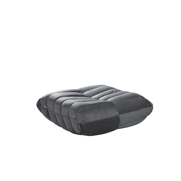 HOME DELUXE Relaxsessel Hocker CHILL Samtstoff, Farbe Anthrazit, 60378